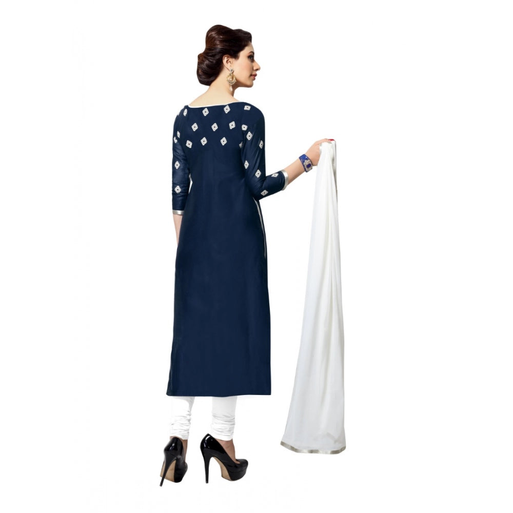 Women'S Cotton Unstitched Salwar Suit-Material With Dupatta (N