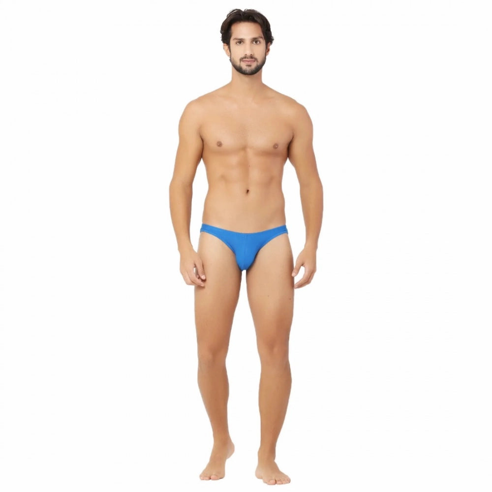 Men'S Cotton Spandex Ultra Soft Briefs Underwear (Blue)