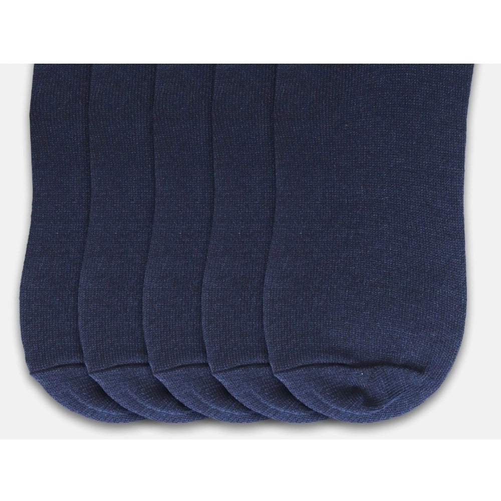 5 Pairs Unisex Casual Cotton Blended Solid Ankle Length Socks
