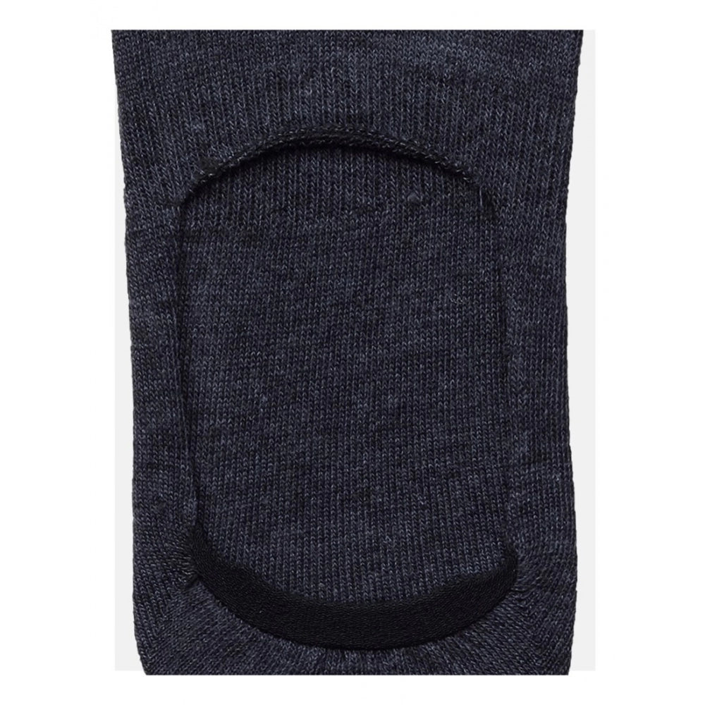5 Pairs Unisex Casual Cotton Blended Solid No-Show Socks (Dark