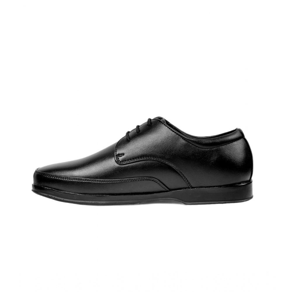 Men'S Faux Leather Formal Shoes (Black)