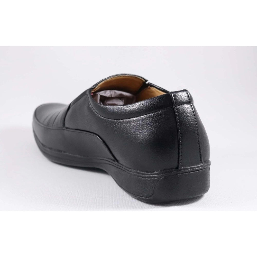 Men'S Faux Leather Formal Shoes (Black)