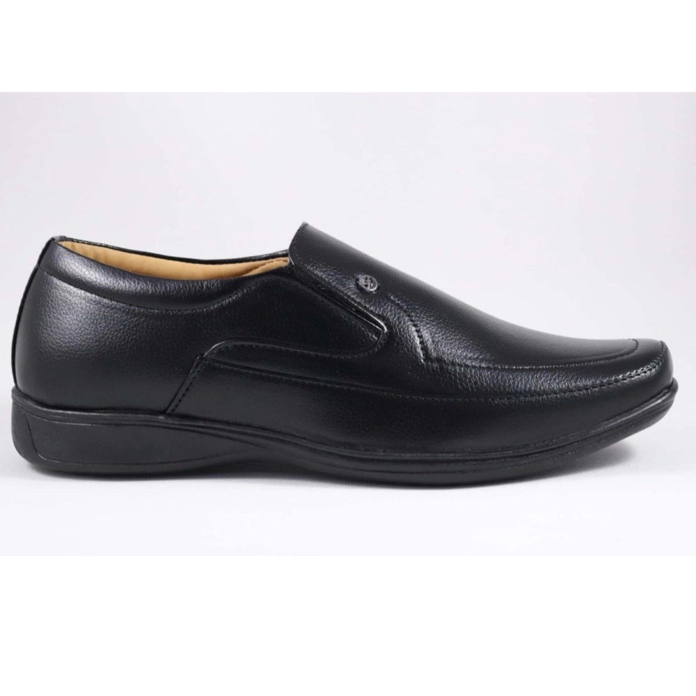 Men'S Faux Leather Formal Shoes (Black)