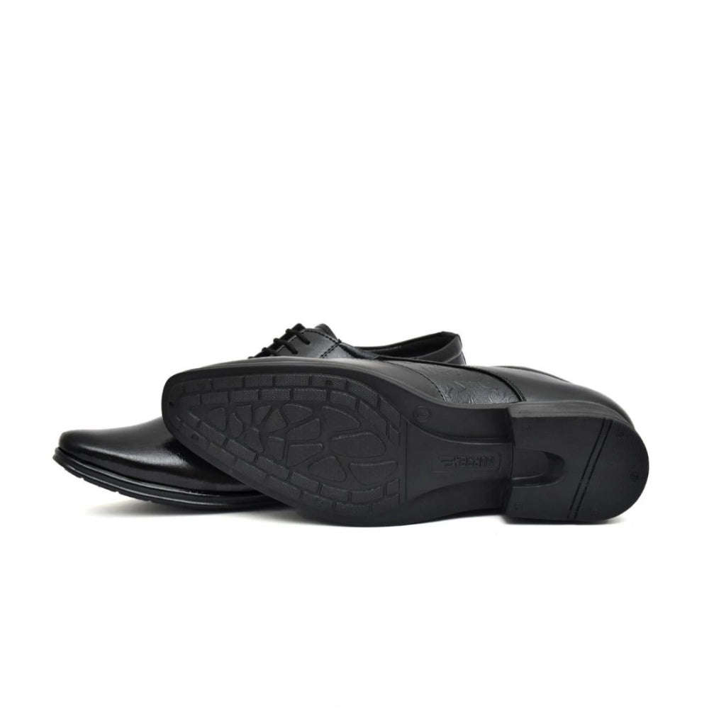 Men'S Faux Leather Formal Shoes (Black)