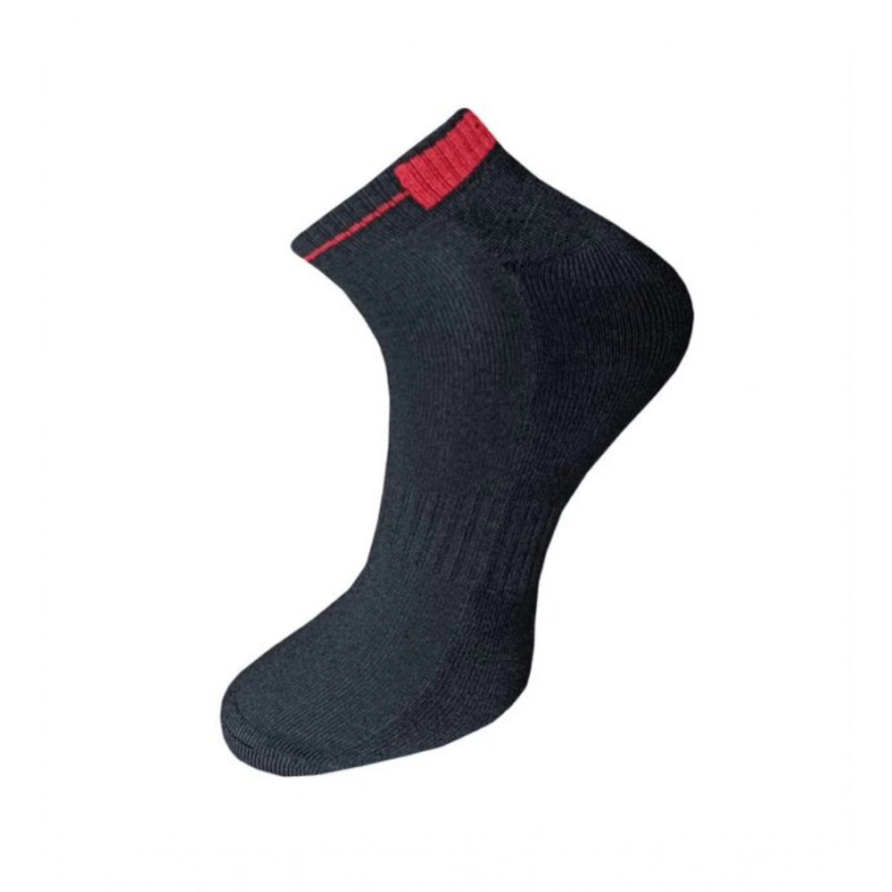 3_Pair Set Unisex Casual Cotton Solid Ankle Length Socks (Mult