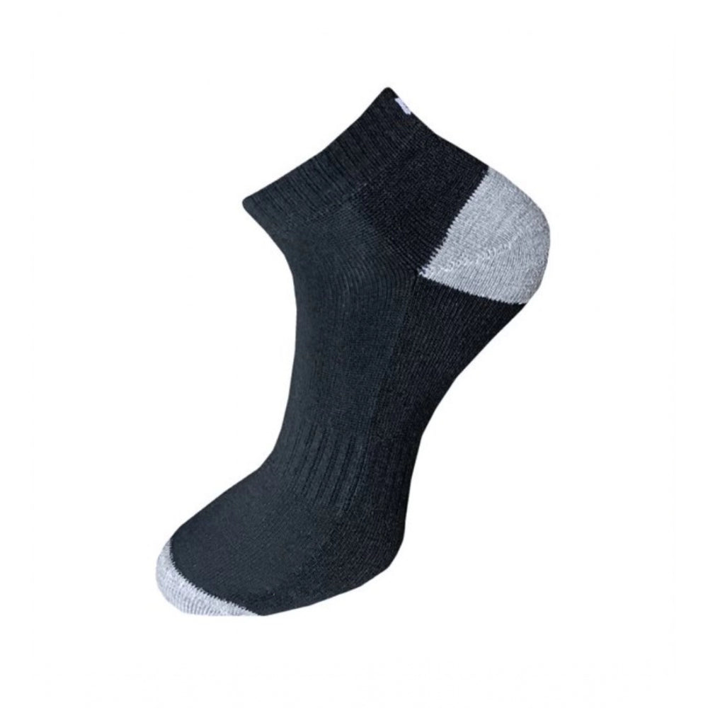 3_Pair Set Unisex Casual Cotton Solid Ankle Length Socks (Mult
