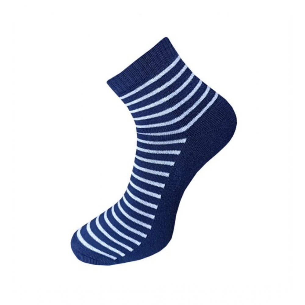 3_Pair Set Unisex Casual Cotton Printed Ankle Length Socks (Mu