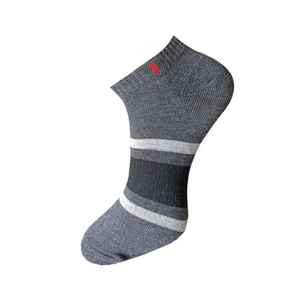 3_Pair Set Unisex Casual Cotton Printed Ankle Length Socks (Mu