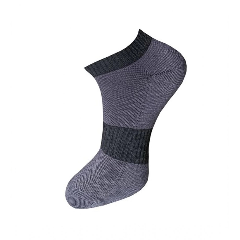 3_Pair Set Unisex Casual Cotton Solid Ankle Length Socks (Mult