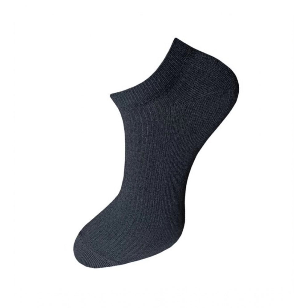 3_Pair Set Unisex Casual Cotton Solid Ankle Length Socks (Mult