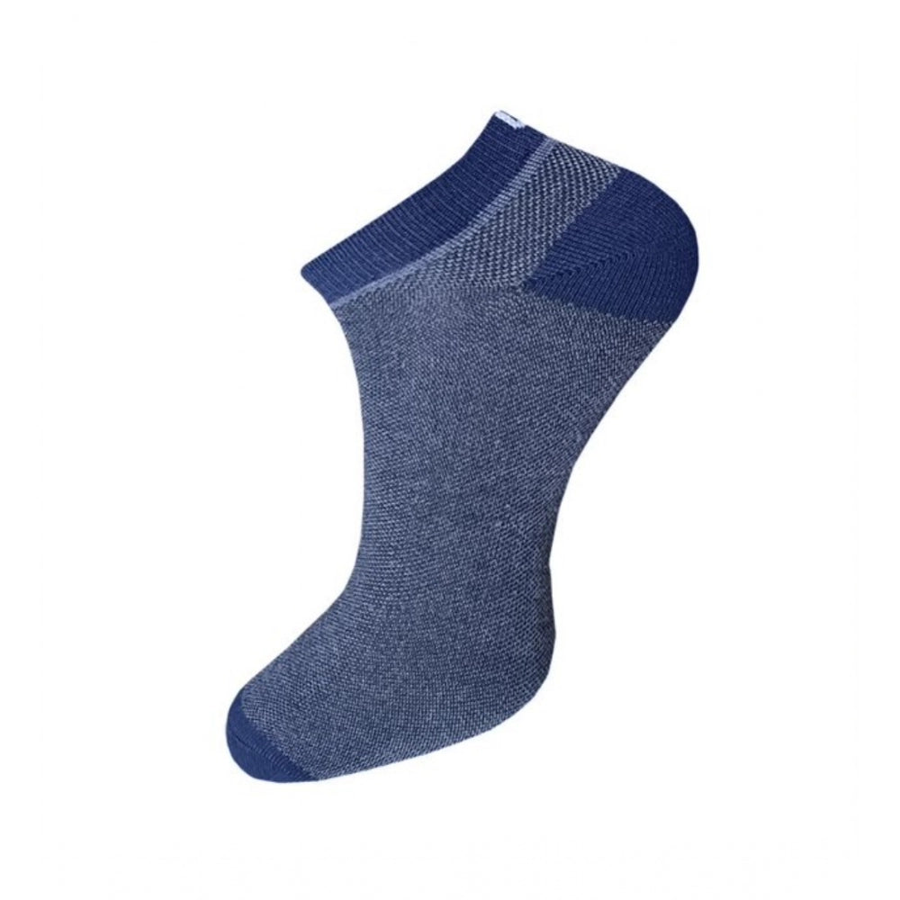 3_Pair Set Unisex Casual Cotton Solid Ankle Length Socks (Mult