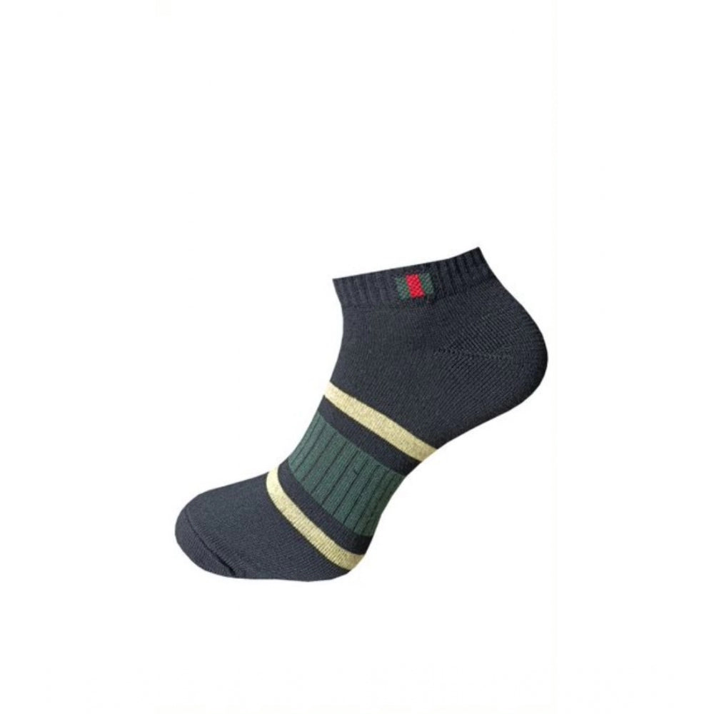 3_Pair Set Unisex Casual Cotton Printed Ankle Length Socks (Mu