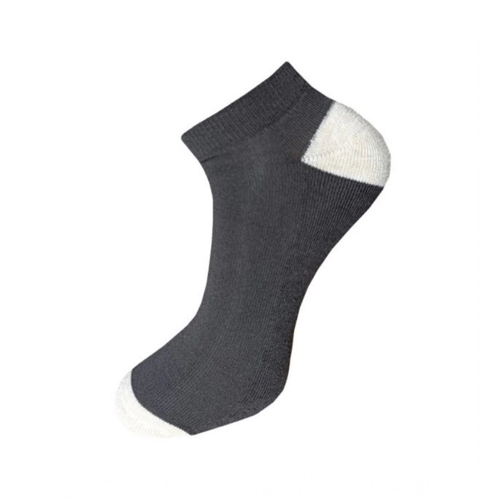 3_Pair Set Unisex Casual Cotton Solid Ankle Length Socks (Mult