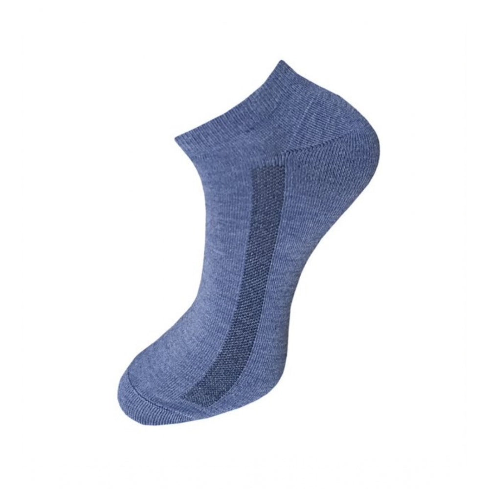 3_Pair Set Unisex Casual Cotton Solid Ankle Length Socks (Mult