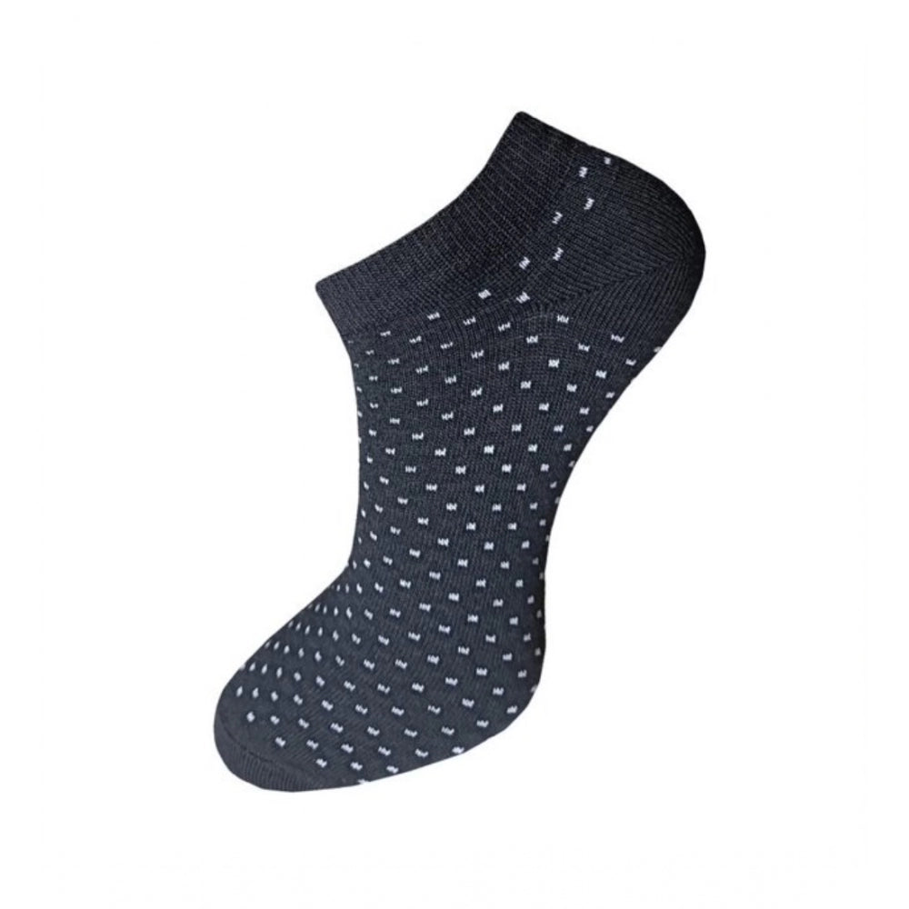 3_Pair Set Unisex Casual Cotton Printed Ankle Length Socks (Mu