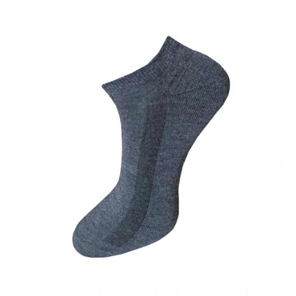 3_Pair Set Unisex Casual Cotton Solid Ankle Length Socks (Mult