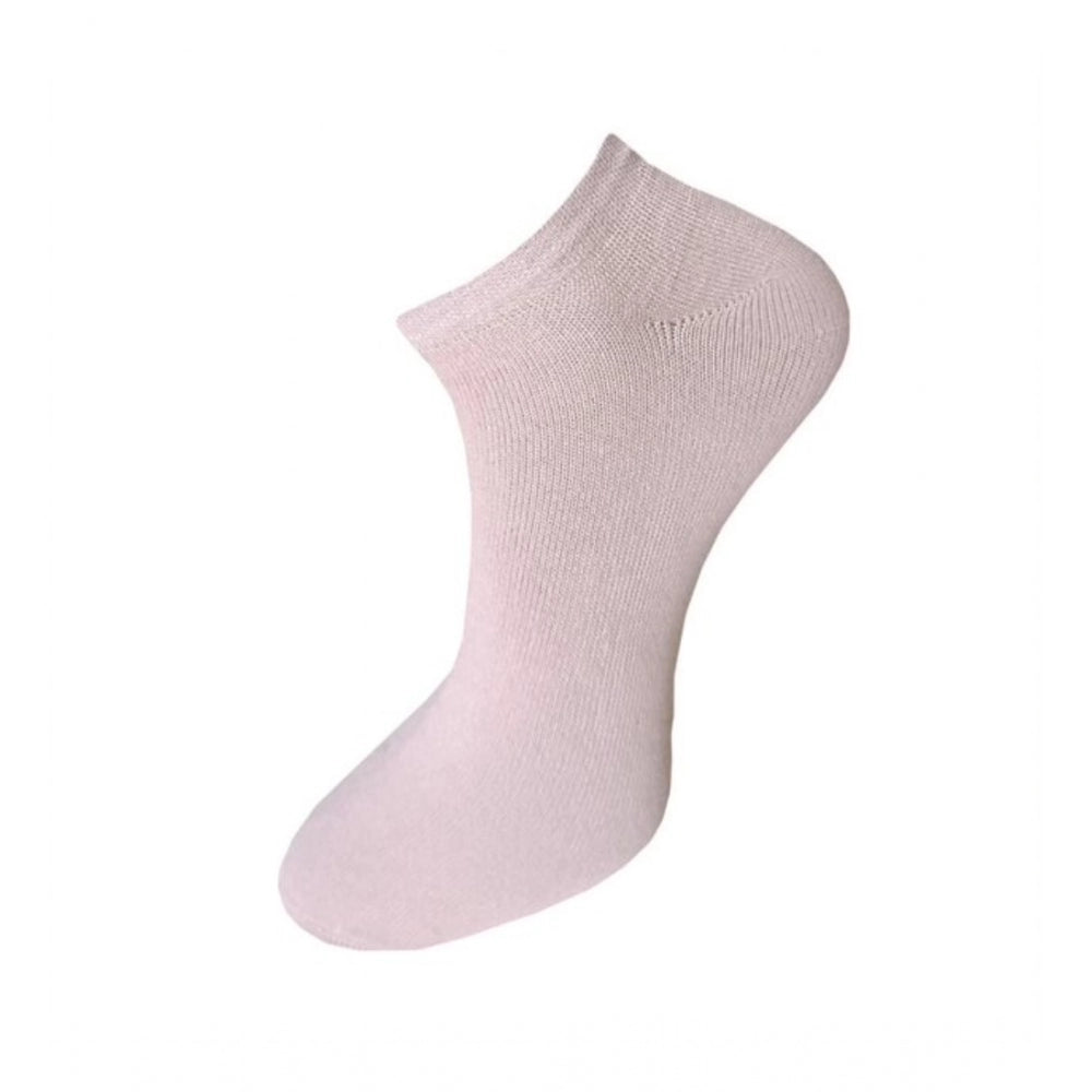 3_Pair Set Unisex Casual Cotton Solid Ankle Length Socks (Mult