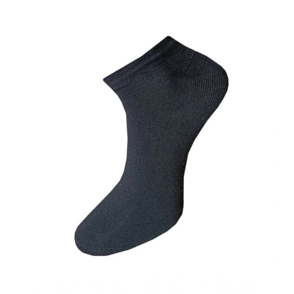 3_Pair Set Unisex Casual Cotton Solid Ankle Length Socks (Mult