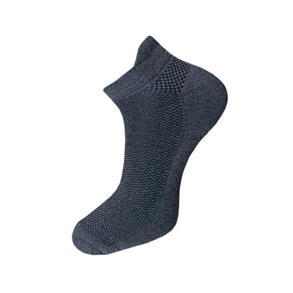 3_Pair Set Unisex Casual Cotton Solid Ankle Length Socks (Mult