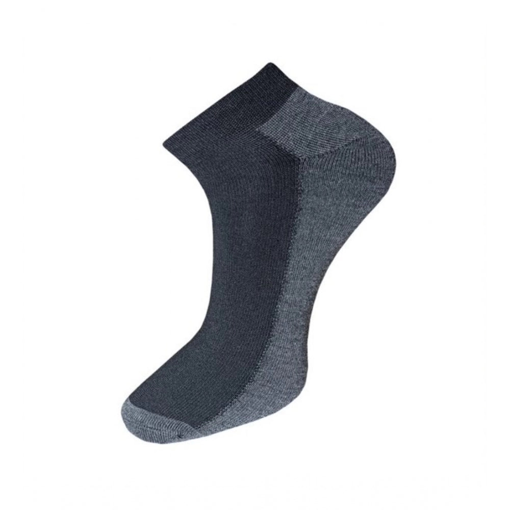 3_Pair Set Unisex Casual Cotton Solid Ankle Length Socks (Mult