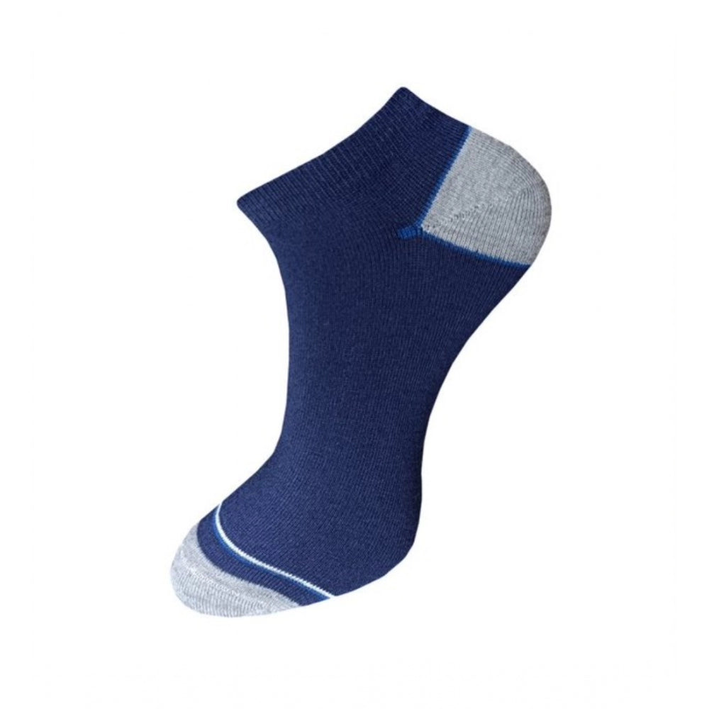 3_Pair Set Unisex Casual Cotton Solid Ankle Length Socks (Mult