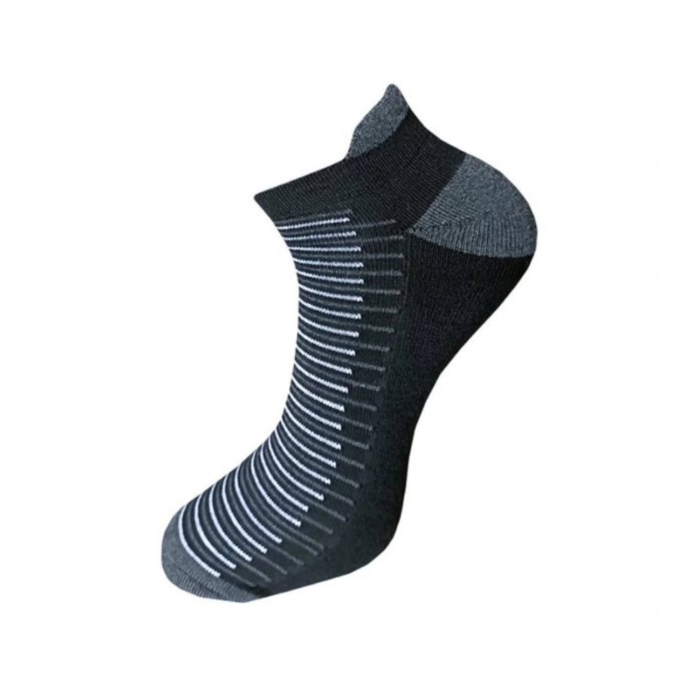 3_Pair Set Unisex Casual Cotton Striped Ankle Length Socks (Mu