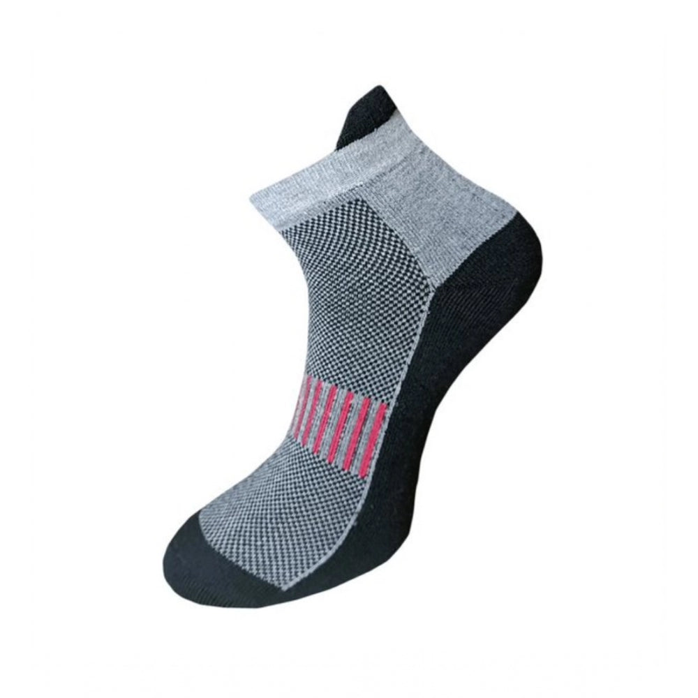 3_Pair Set Unisex Casual Cotton Printed Ankle Length Socks (Mu