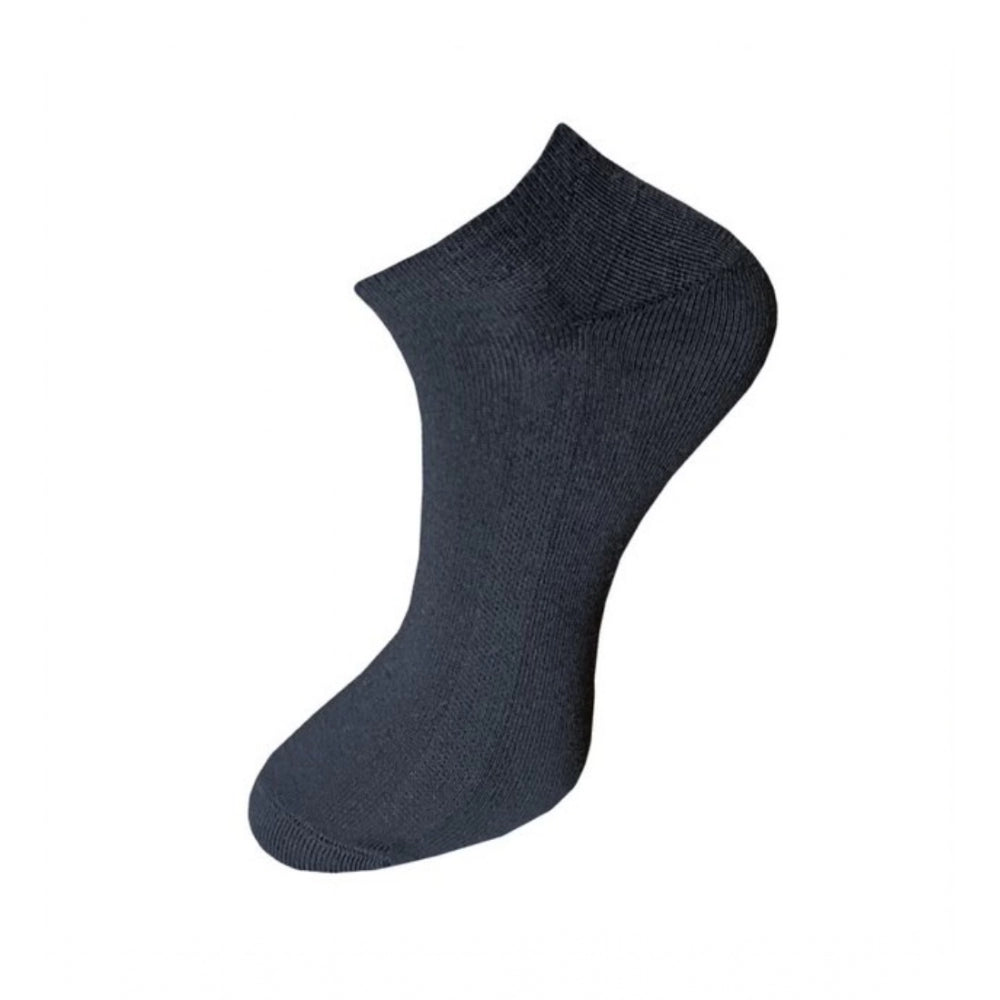 3_Pair Set Unisex Casual Cotton Solid Ankle Length Socks (Mult