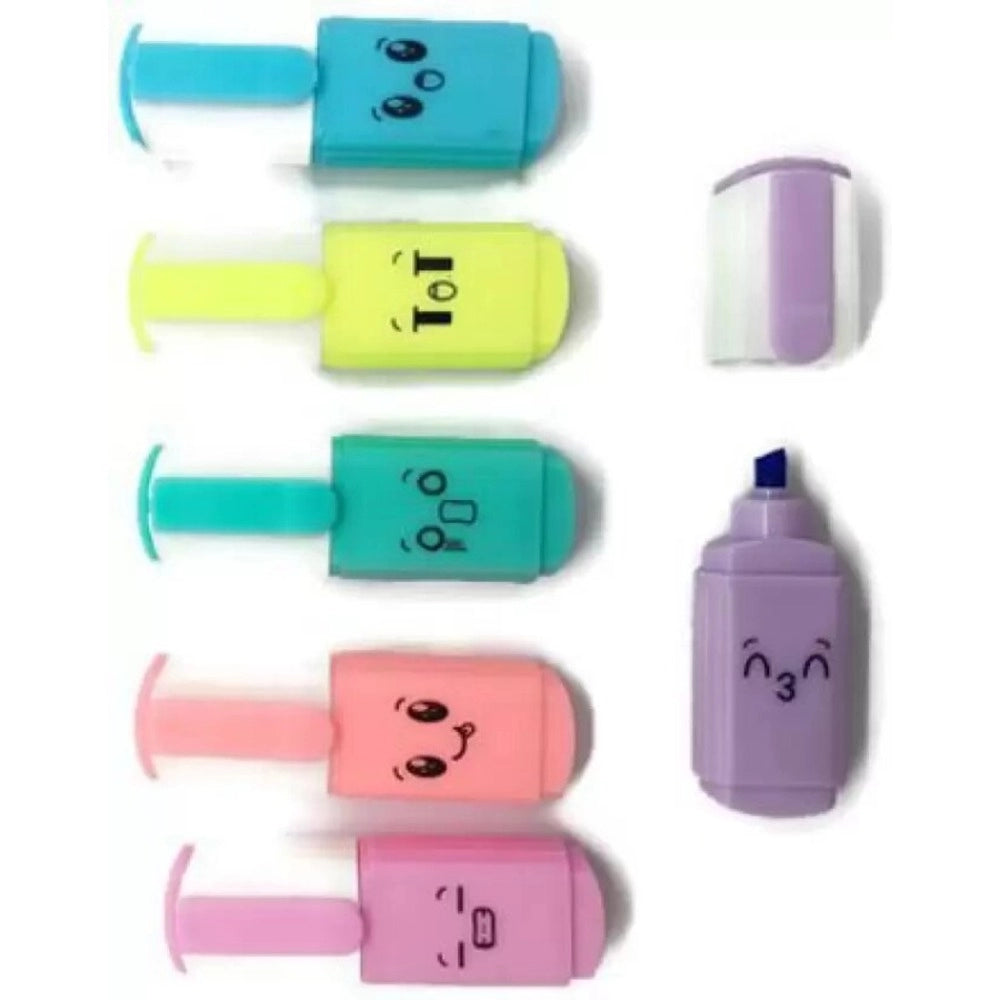 Unique Small Size Highlighter Marker Pen | Plastic | Stationery | 3+ Y