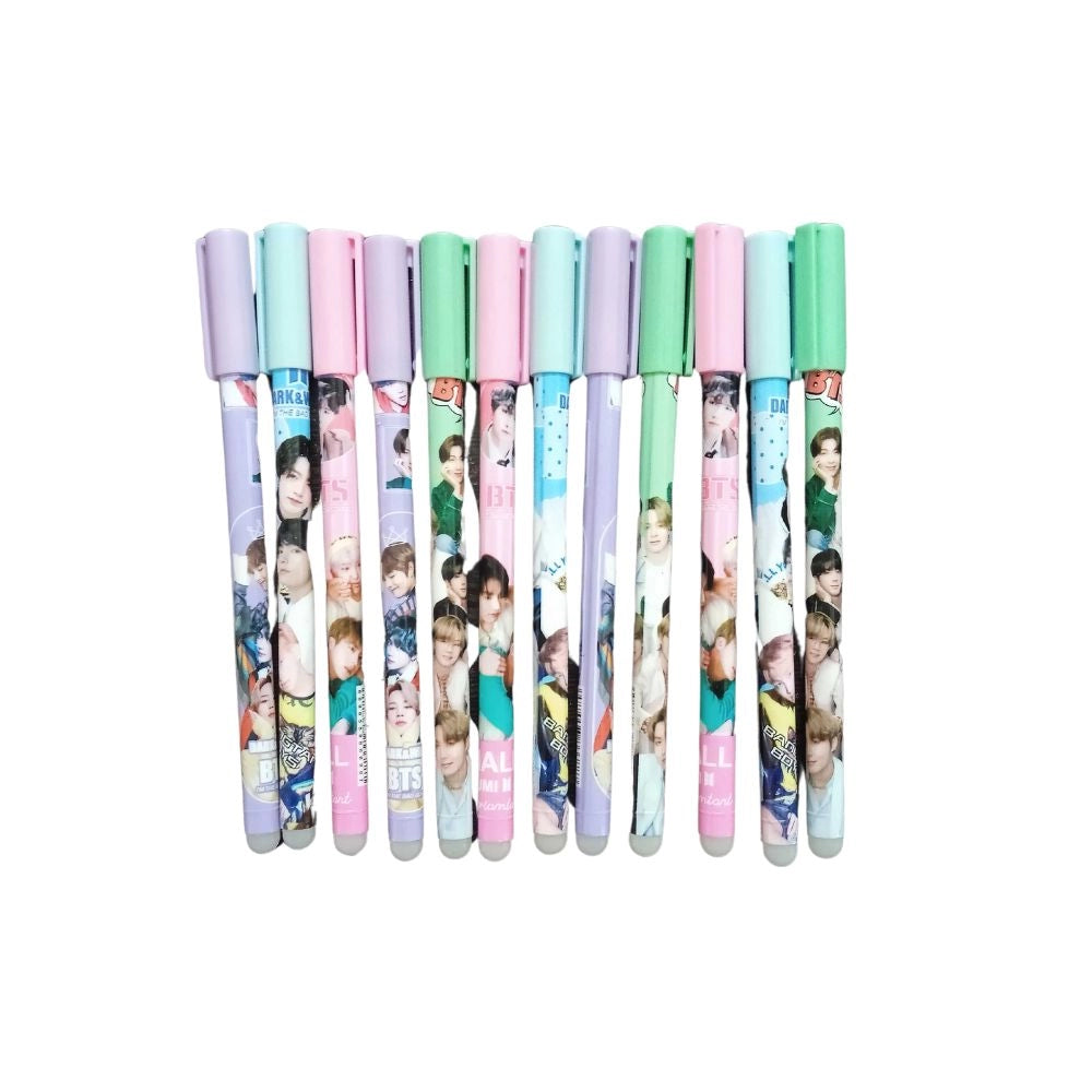 12_Pcs Set Bts Theme Reusable Pencil | Plastic, Metal | Stationery | 3