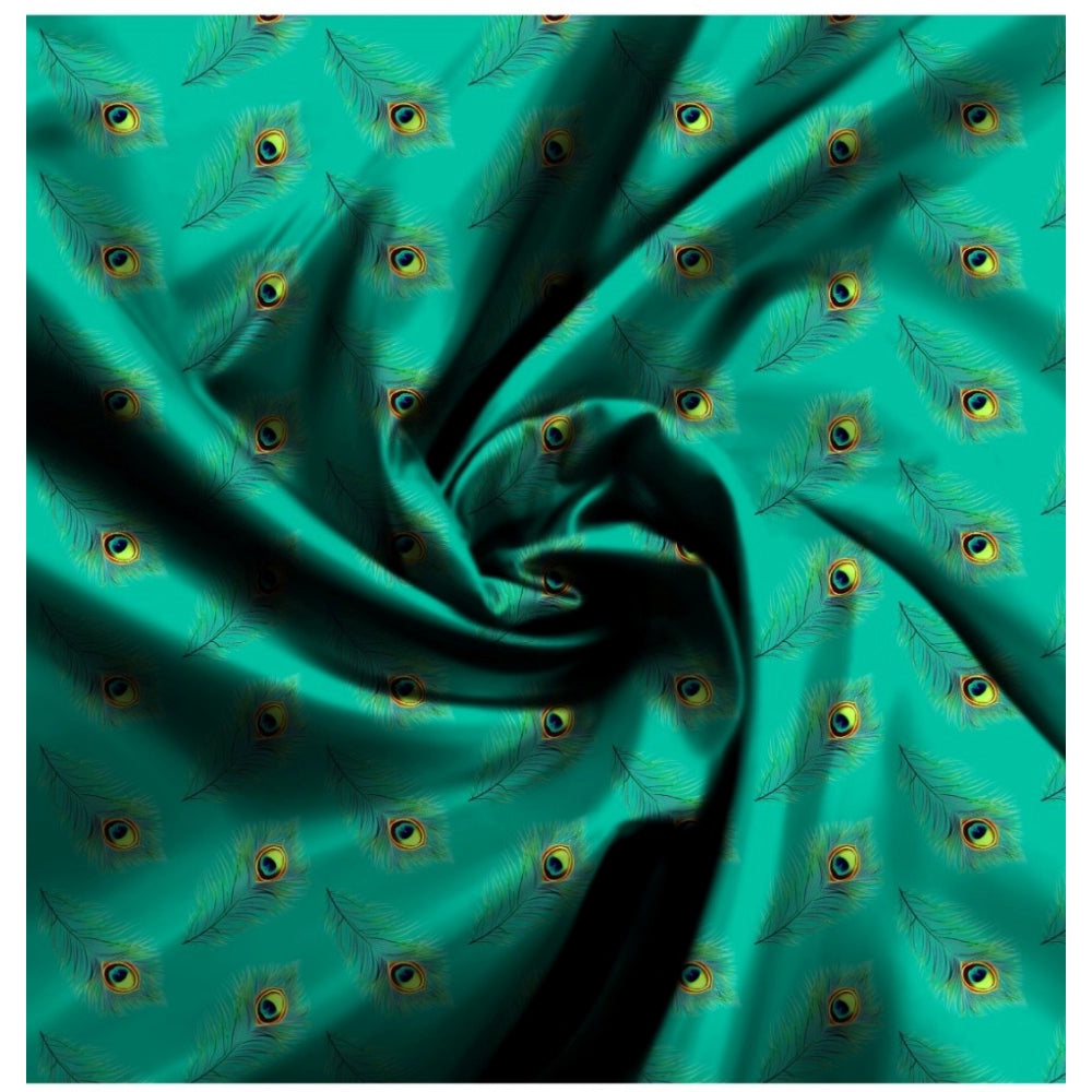 Men'S Casual Floral Printed Cotton Blend Unstitched Shirt Fabr
