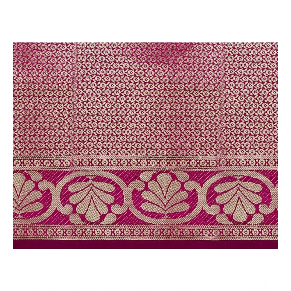 Women'S Jacquard Woven Saree With Unstitched Blouse 5.5Mtr (Bl