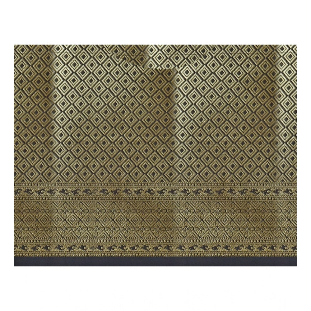 Women'S Jacquard Woven Saree With Unstitched Blouse 5.5Mtr (Re