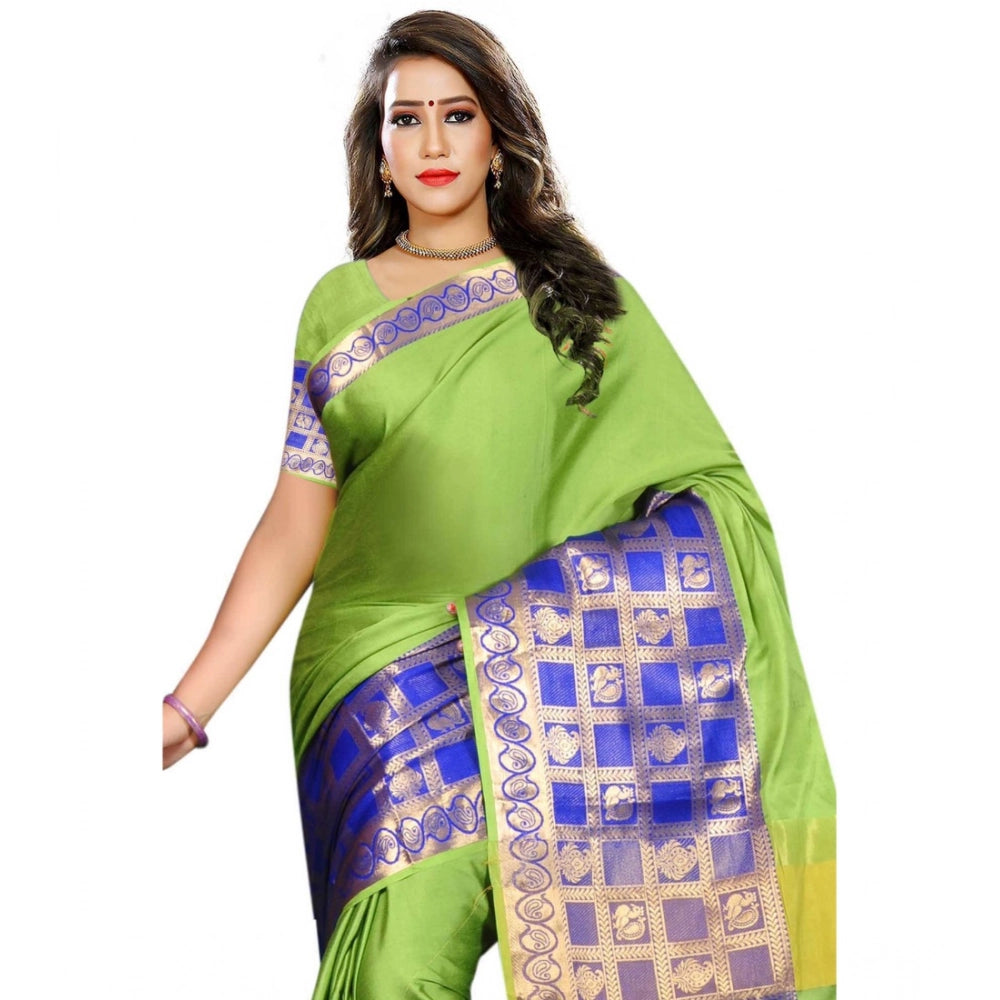 Women'S Jacquard Woven Saree With Unstitched Blouse 5.5Mtr (Gr
