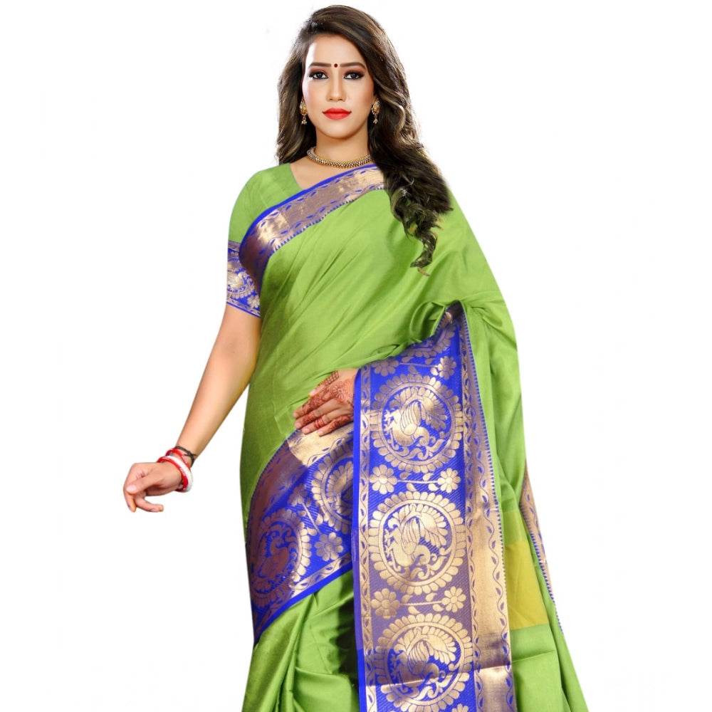 Women'S Jacquard Woven Saree With Unstitched Blouse 5.5Mtr (Gr