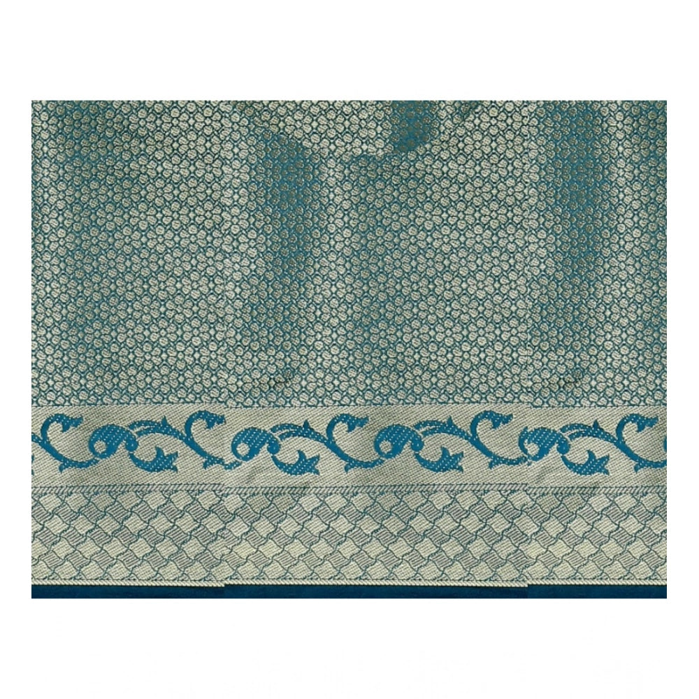 Women'S Jacquard Woven Saree With Unstitched Blouse 5.5Mtr (Mu