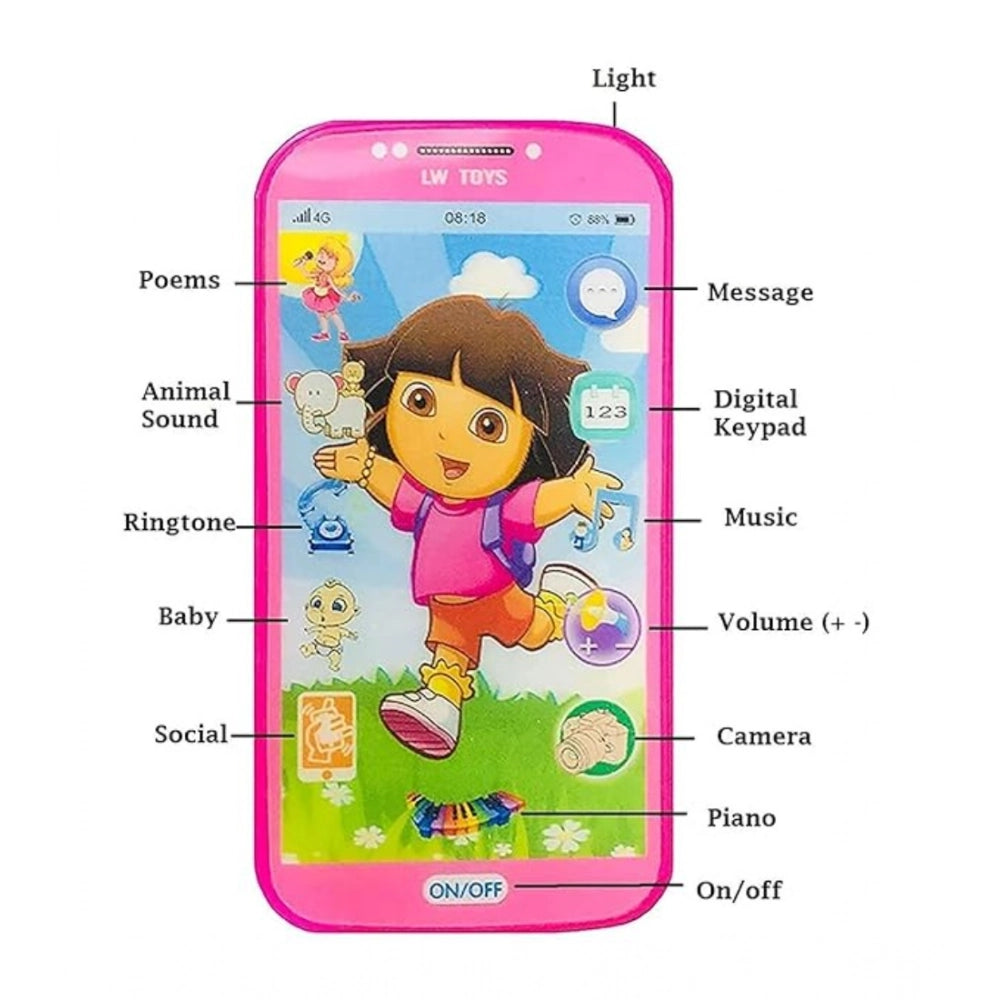 Plastic Mobile Smartphone With Touch Screen And Multiple Sound