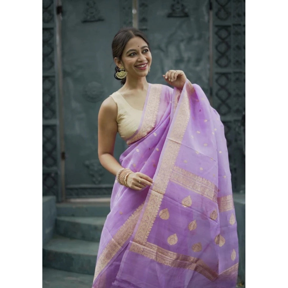 Women'S Cotton Printed Saree With Unstitched Blouse 5.5Mtr (La