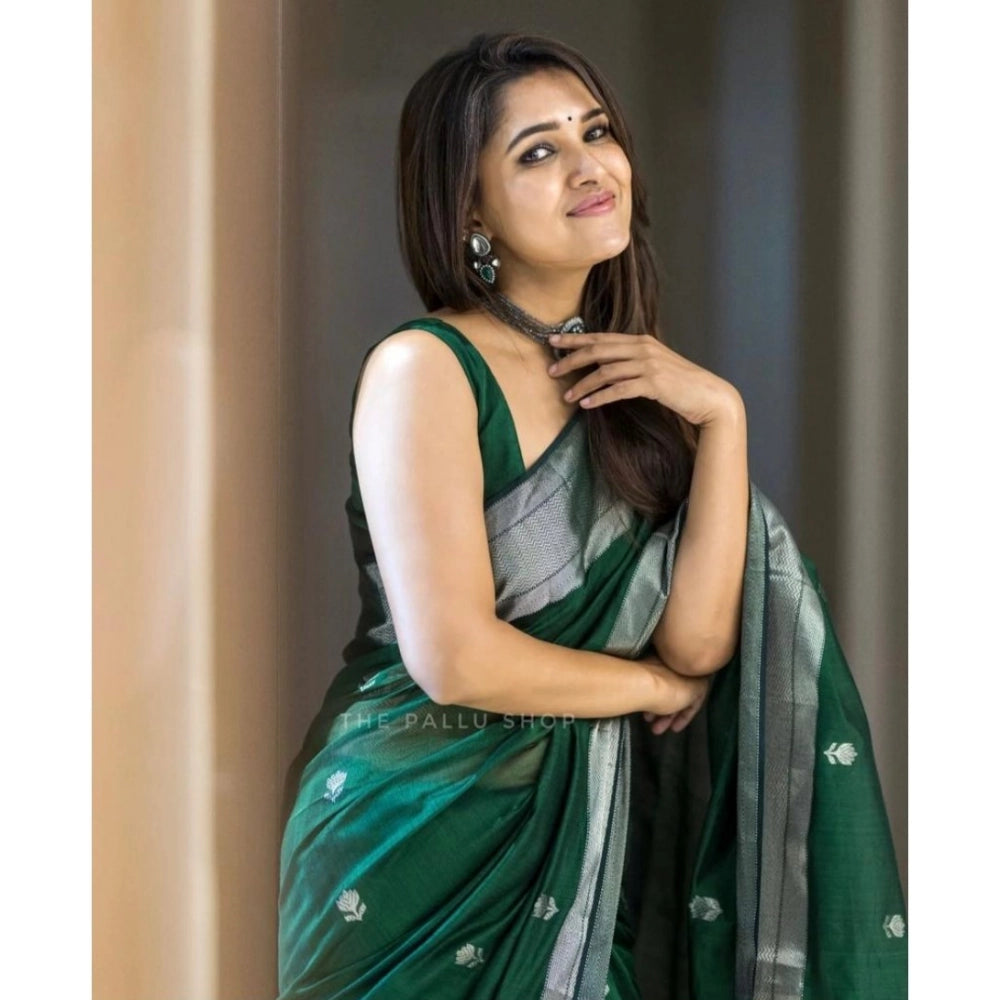 Women'S Cotton Printed Saree With Unstitched Blouse 5.5Mtr (Gr