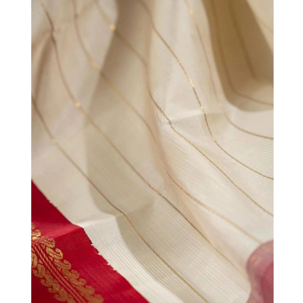 Women'S Silk Printed Saree With Unstitched Blouse 5.5Mtr (Off