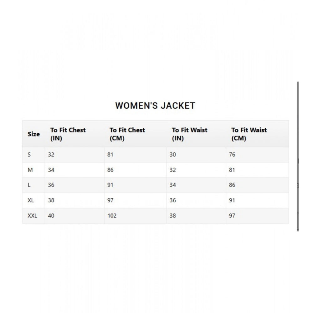Women'S Denim Solid Long Sleeve Jacket (Black)