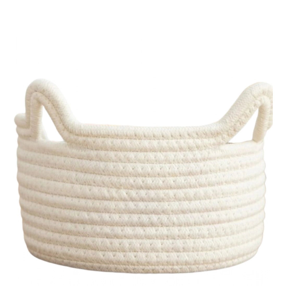 Cotton Pack Of_1 Cat Basket 8X4 Inch Storage Basket For Clothe