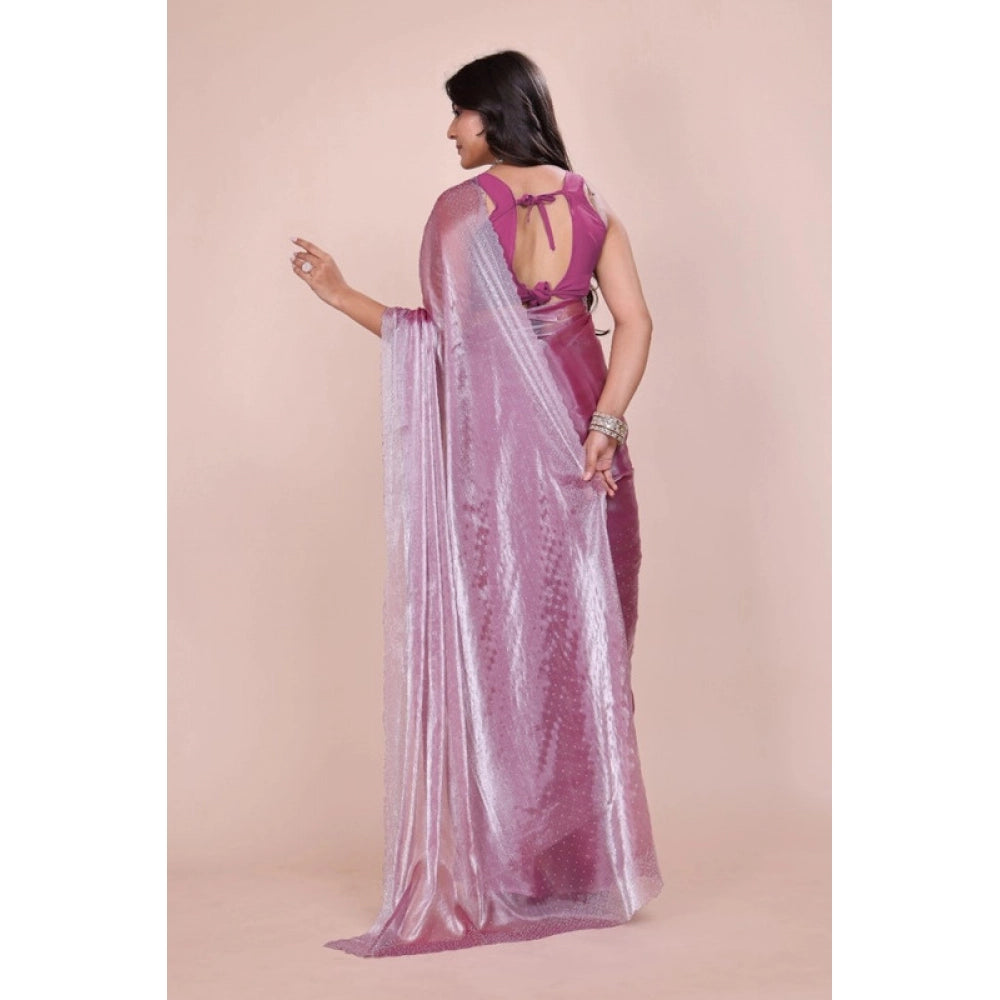 Women'S Jimmy Choo Embellished Bollywood Saree With Unstitched