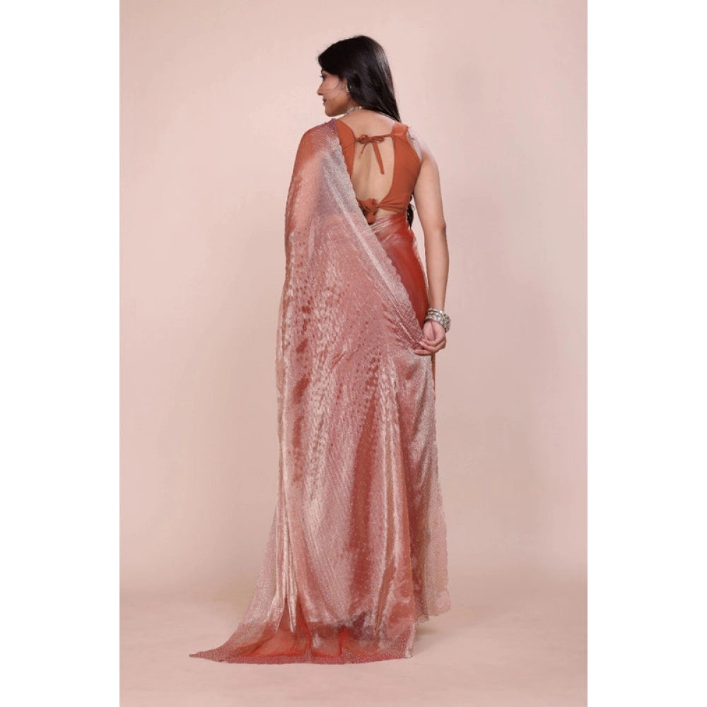 Women'S Jimmy Choo Embellished Bollywood Saree With Unstitched