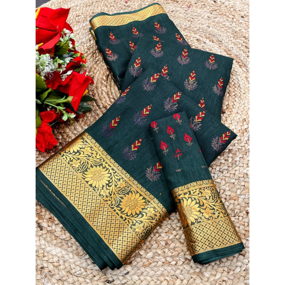 Women'S Digital Dolla Silk Printed Saree With Unstitched Blous
