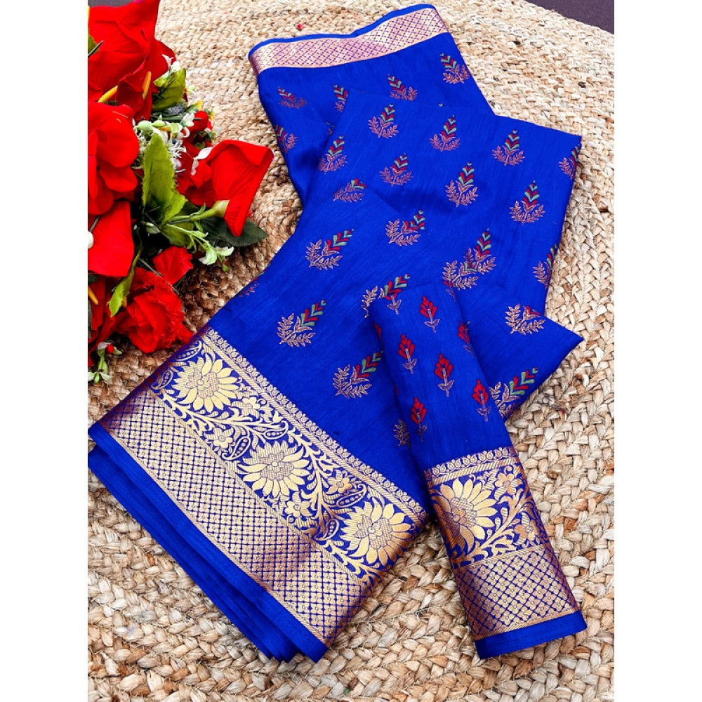 Women'S Digital Dolla Silk Printed Saree With Unstitched Blous