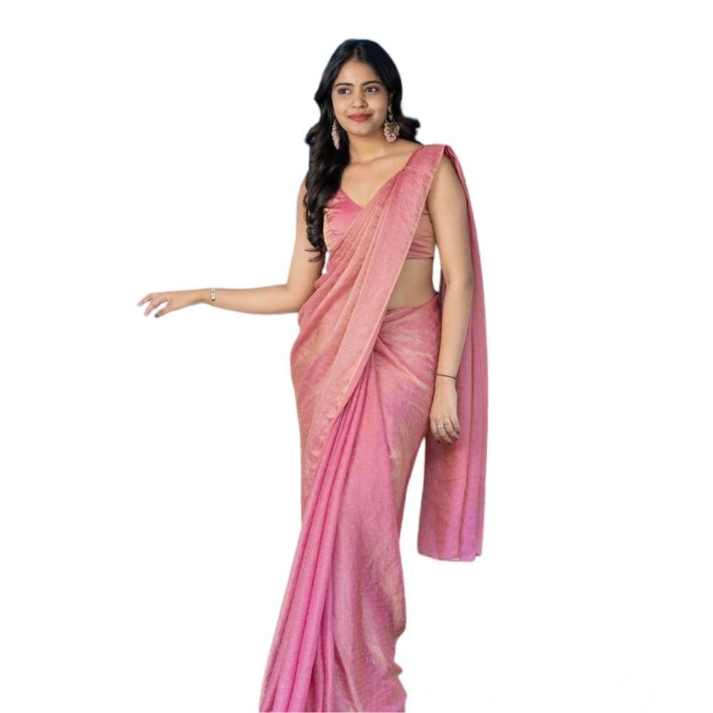 Women'S Silk Embroidred Saree With Unstitched Blouse 5.5Mtr (P