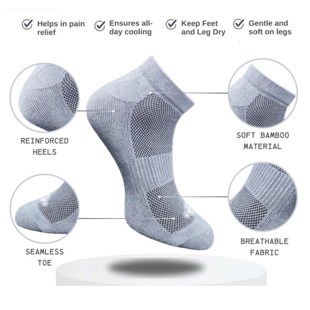 3_Pair Set Unisex Casual Cotton Printed Low Cut Socks (Multico