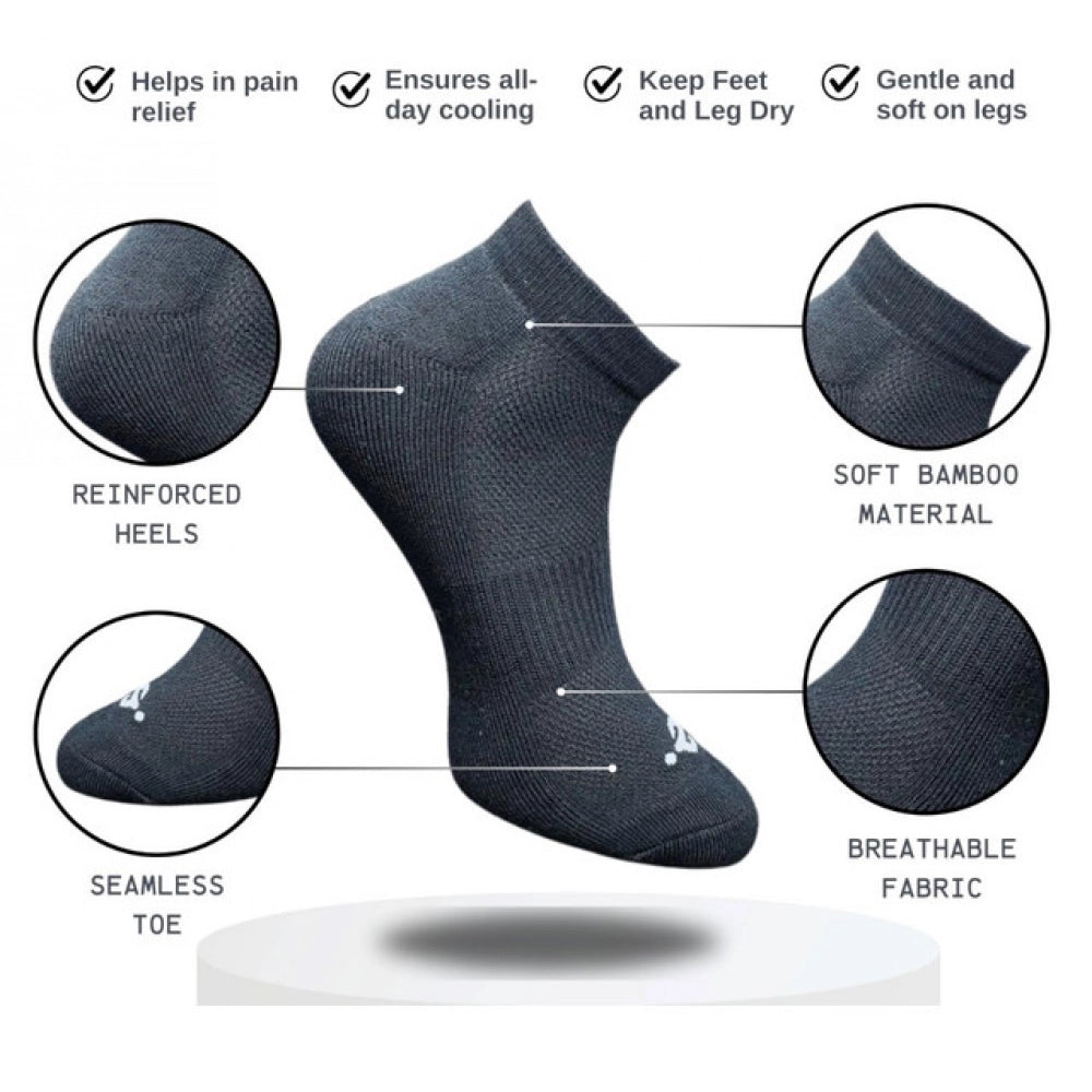 3_Pair Set Unisex Casual Cotton Printed Low Cut Socks (Multico