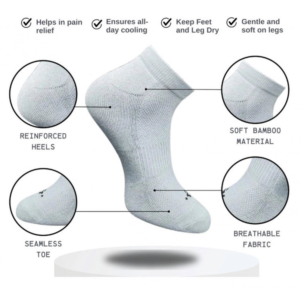 3_Pair Set Unisex Casual Cotton Printed Low Cut Socks (Multico